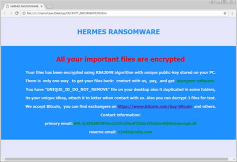 hermes 666 ransomware|what is hermes.